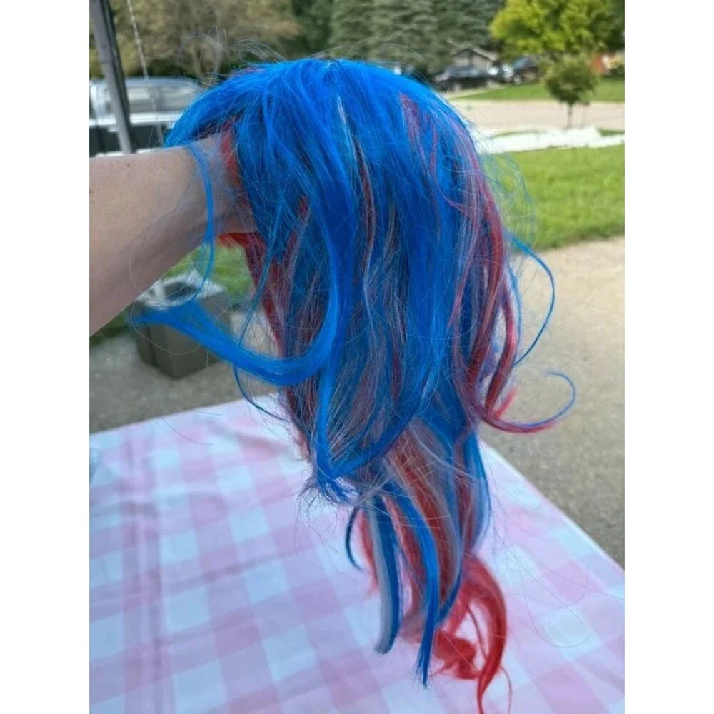 USA America costume wig and accessories lot